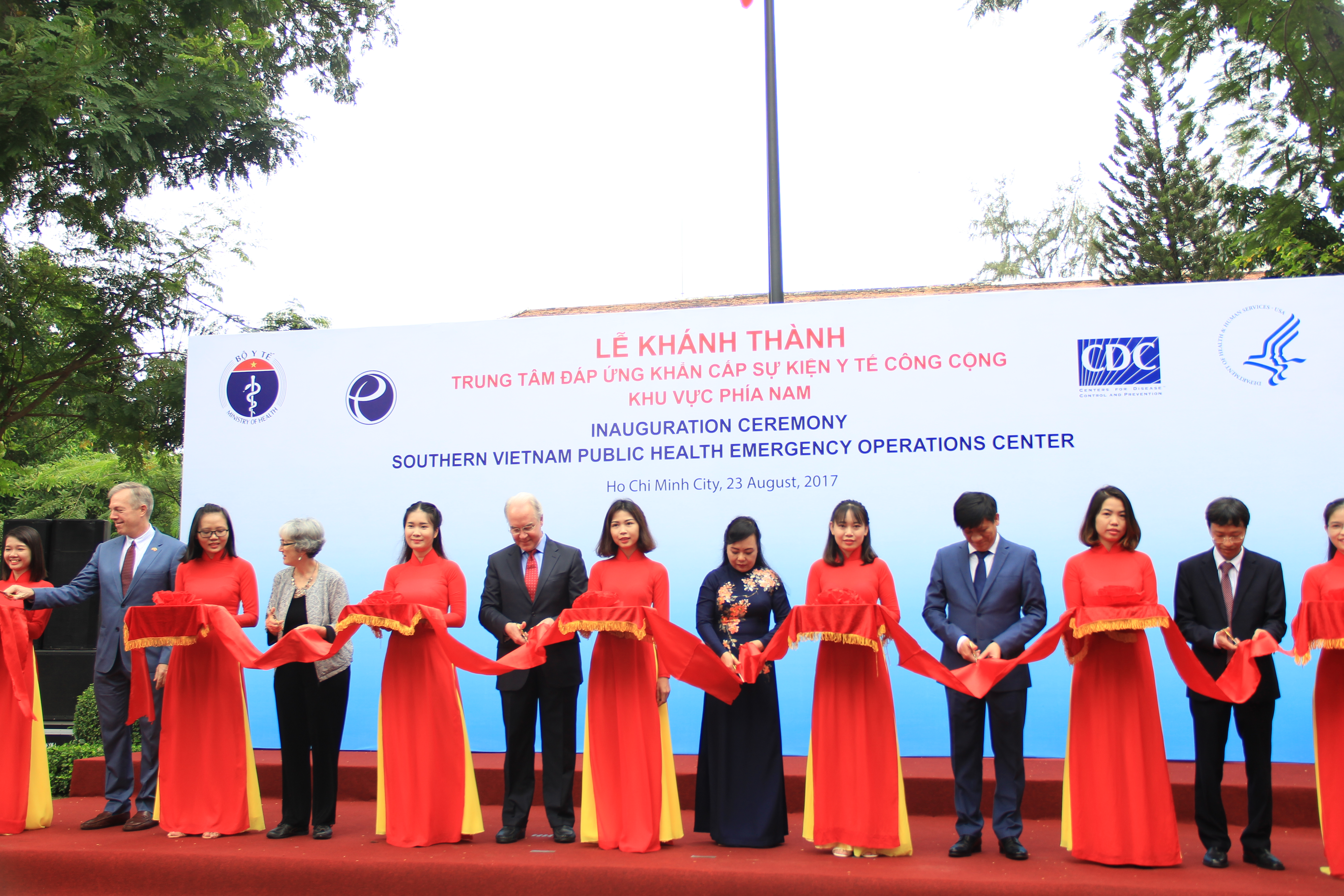 Inauguration Ceremony of the Southern Viet Nam Public Health Emergency Operations Center in the Pasteur Institute, Ho Chi Minh City